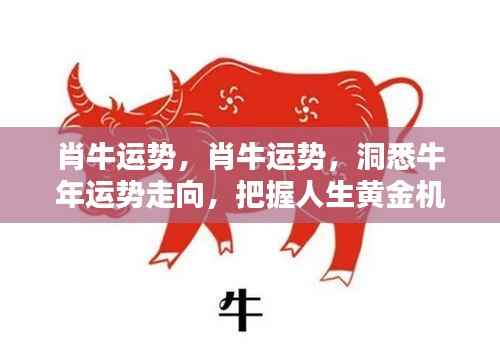 牛年运势揭秘,洞悉肖牛运势,把握人生黄金机遇!