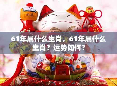 61年属什么生肖？运势详解