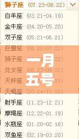 一月五号星座运势解析,探寻魔羯座的独特魅力与运势特点